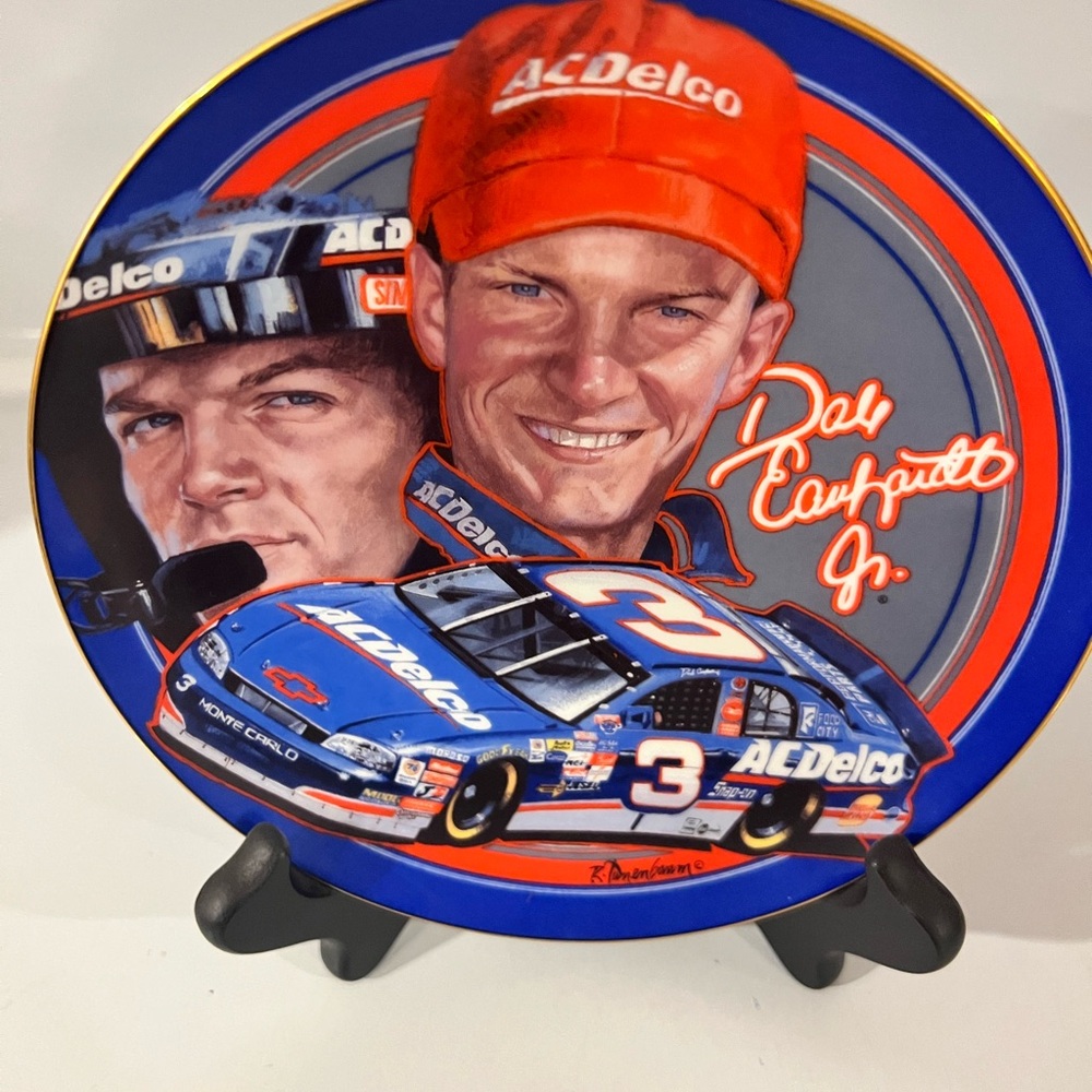 Dale Earnhardt Jr Racing Collectible Plate Hamilton Collection